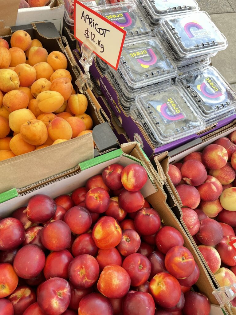 Farmers Market stall fruit