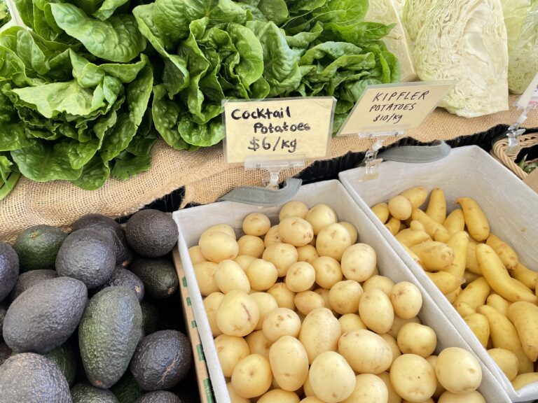 Market stall with Vegetables