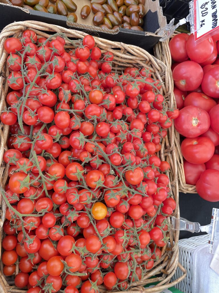 Farmers Market stall Tomatoes