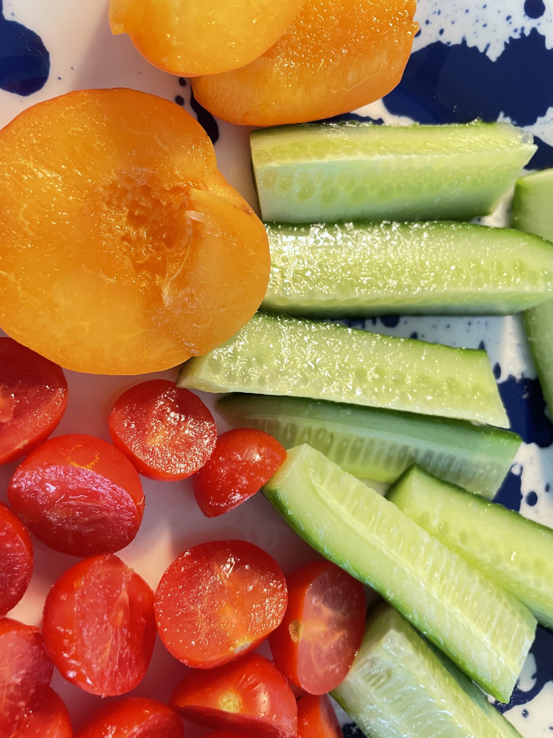 Healthy fruit and veg snack for self care