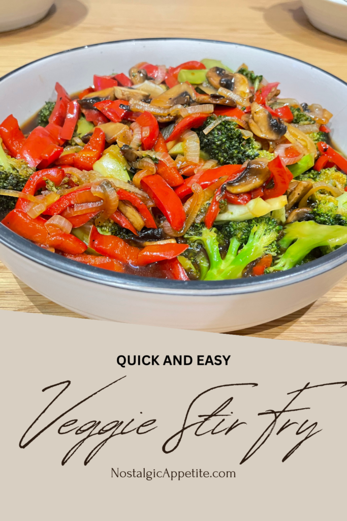 Easy stir fry vegetables with vegan stir fry sauce recipe - Nostalgic