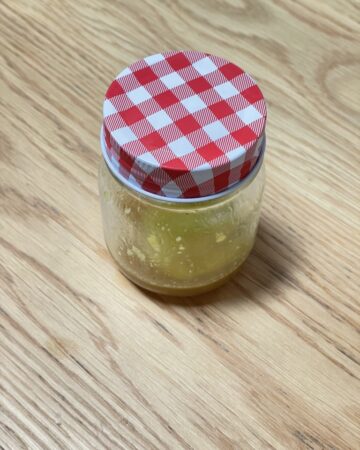 Salad dressing in jar