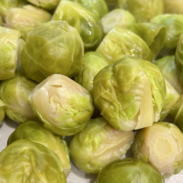 Steamed brussel sprouts